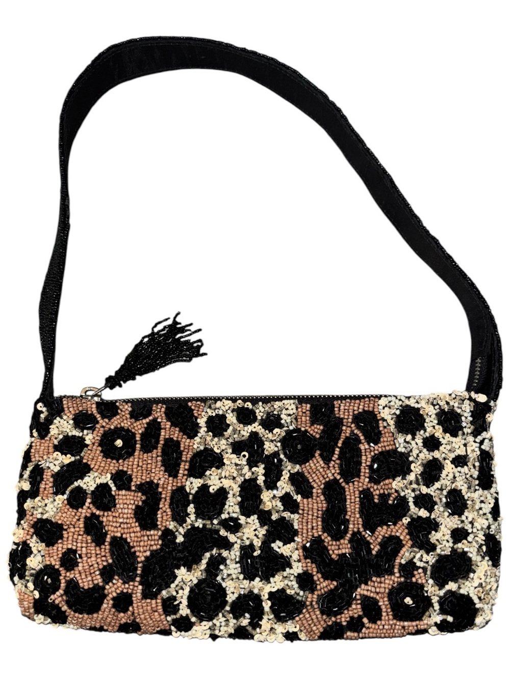 Handcrafted in India Beaded Leopard Bag Tik Tok New Release RARE